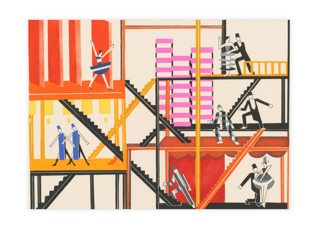 Maquettes de Théatre 4 by Alexandra Exter Postcards (envelopes included) - Bundles of 10, 30, and 50 Pieces