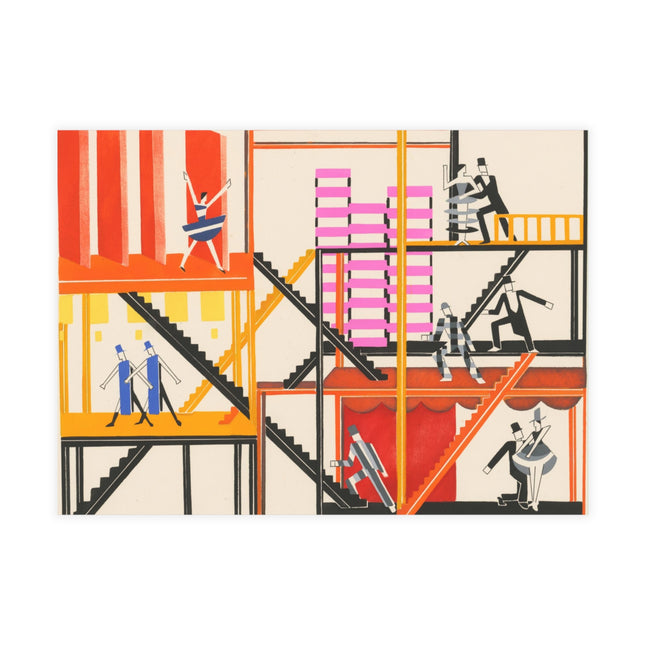 Maquettes de Théatre 4 by Alexandra Exter Postcards (envelopes included) - Bundles of 10, 30, and 50 Pieces