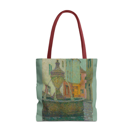 La Fontaine, Saint-Paul De Vence by Henri Le Sidaner Tote Bag (AOP)