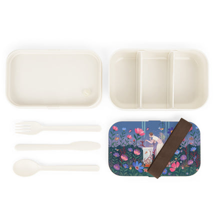 🐠🌸 The Enchanted Aquarium Garden Bento Lunch Box – Art Deco Underwater Fantasy
