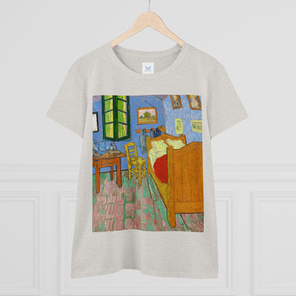 The Bedroom by Vincent van Gogh Women's Midweight Cotton Tee