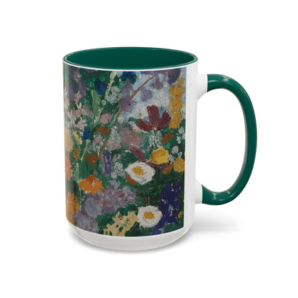 Flowers on the Mountain by August Babberger Colorful Mugs (11oz, 15oz)