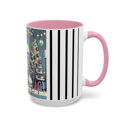 Whimsical Christmas Tea Party Colorful Mugs (11oz, 15oz)