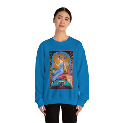 September & Sapphire (from the Gem Series) by Sofia Chiostri Heavy Blend™ Crewneck Sweatshirt