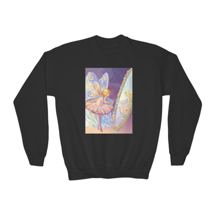 Reflections of Enchantment Youth Crewneck Sweatshirt – Fairy Magic & Elegant Wonder