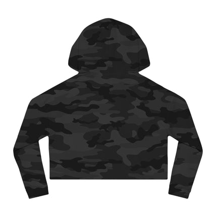 June & Pearl, Alexandrite (from the Gem Series) by Sofia Chiostri Women’s Cropped Hooded Sweatshirt