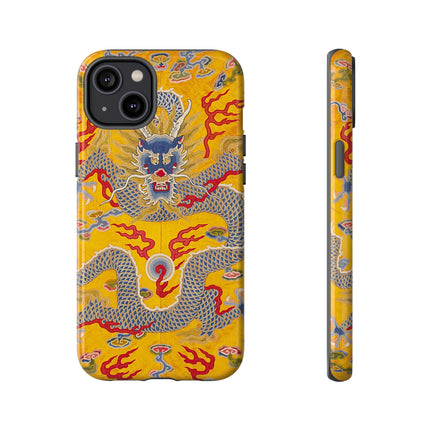 Majestic Dragon Regalia – Imperial 12-Symbol Robe Phone Cases