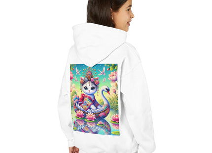 Geisha Kitten’s River Voyage Youth Heavy Blend Hooded Sweatshirt
