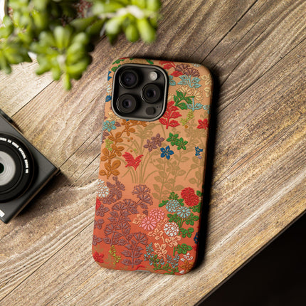 Ornamental Japanese Flower Pattern Phone Cases