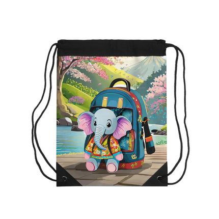 Baby Elephant Drawstring Bag