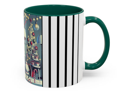 Whimsical Christmas Tea Party Colorful Mugs (11oz, 15oz)