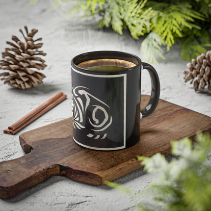 December (Cat Lying) by Anna Julia de Graag Colorful Mugs, 11oz