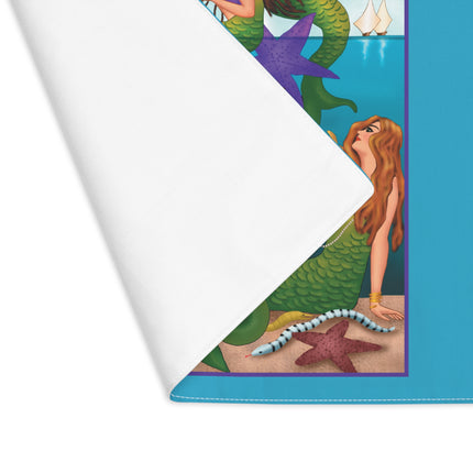 Three Mermaids with Strings of Pearls by Carlo Chiostri Placemat, 1pc