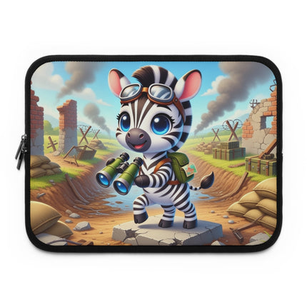 The Zebra Lookout Laptop Sleeve – Adventure, Curiosity & Explorer Spirit