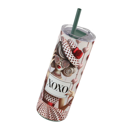 Fashionably Yours, XOXO Skinny Matte Tumbler, 20oz