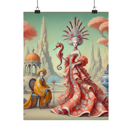 The Seahorse Court Matte Vertical Posters