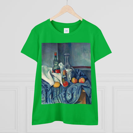 The Peppermint Bottle by Paul Cézanne Women's Midweight Cotton Tee
