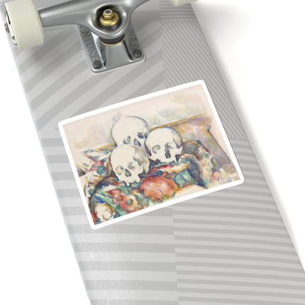 The Three Skulls by Paul Cézanne Kiss-Cut Stickers (4 Sizes)