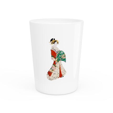 Japanese Woman by Hosoda Eishi Ceramic Shot Glass