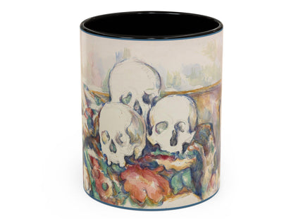 The Three Skulls by Paul Cézanne Colorful Mugs (11oz, 15oz)