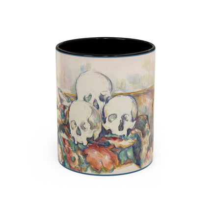 The Three Skulls by Paul Cézanne Colorful Mugs (11oz, 15oz)