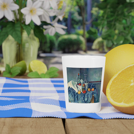The Peppermint Bottle by Paul Cézanne Ceramic Shot Glass
