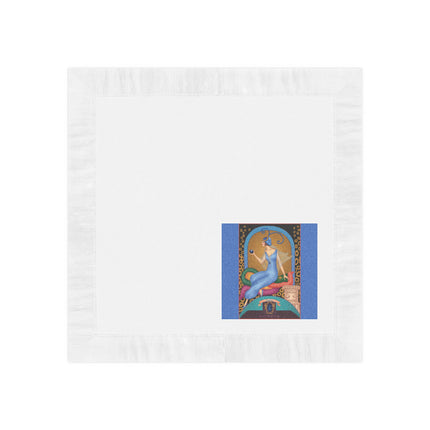 September & Sapphire Zodiac White Coined Napkins