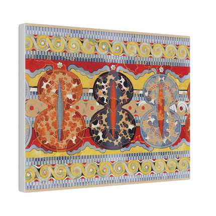 Shield Frieze – Mycenaean Fresco Reproduction by Emile Gilliéron