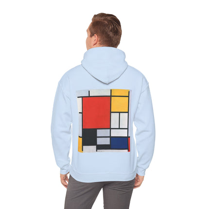Composition with Red, Yellow, Blue, and Black by Piet Mondrian Heavy Blend™ Hooded Sweatshirt