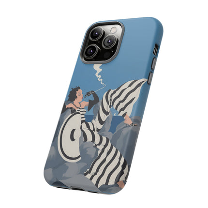 Art Deco Smoker Phone Case – Glamorous Lounging & Timeless Allure