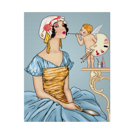 The Fairy’s Reflection – A Vintage Portrait of Charm