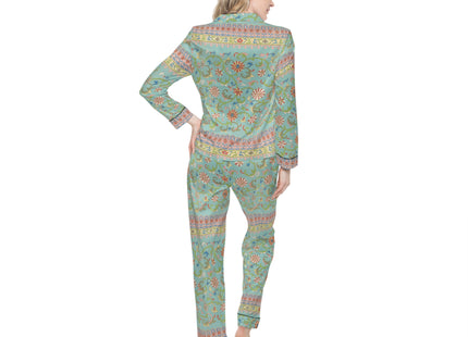 Chinese Ornament by Owen Jones Women's Satin Pajamas (AOP)