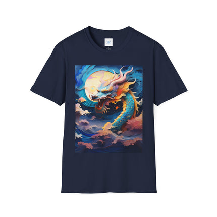 🐉⚡ Dragon of the Tempest Softstyle T-Shirt – Mythic Power & Elemental Majesty