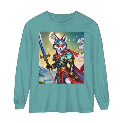 Cyberpunk Samurai Dog Long Sleeve T-Shirt