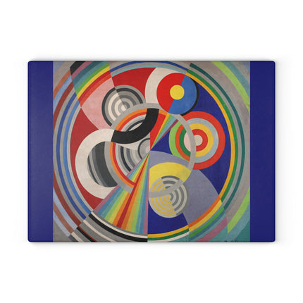 Rythme No. 1 by Robert Delaunay Glass Cutting Board