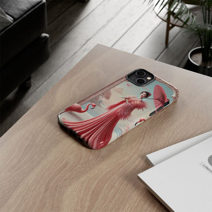 Petals, Porcelain, and Flamingos Phone Cases