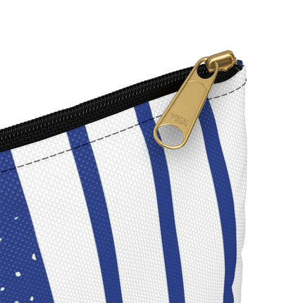 Snowman in Falling Snow Accessory Pouch