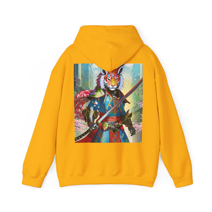 Cyberpunk Samurai Tiger – Heavy Blend™ Hooded Sweatshirt