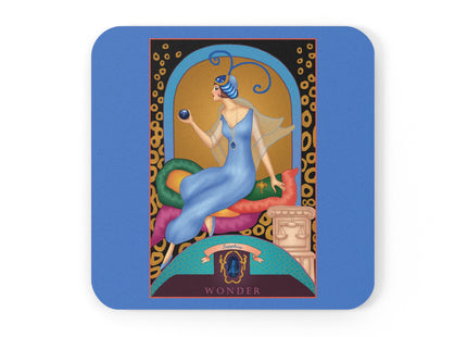 Virgo Zodiac Design – September & Sapphire | Cork Back Coaster