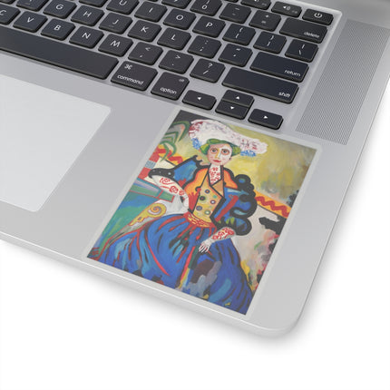 A Mulher by Amadeo de Souza-Carosa Kiss-Cut Stickers (4 Sizes)