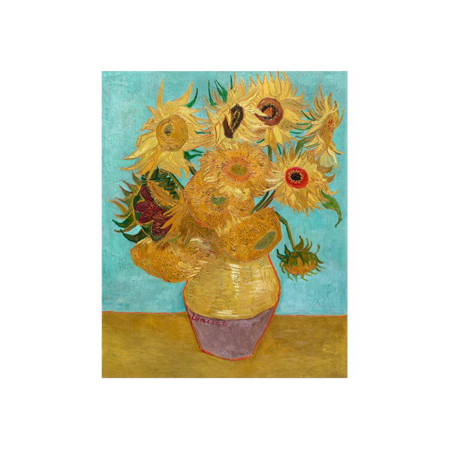 Vase with Twelve Sunflowers by Vincent Van Gogh Fine Art Posters