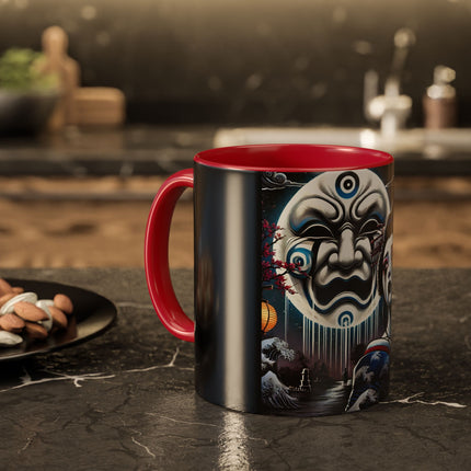 Geisha’s Black Ink Tears Colorful Mugs (11oz, 15oz)