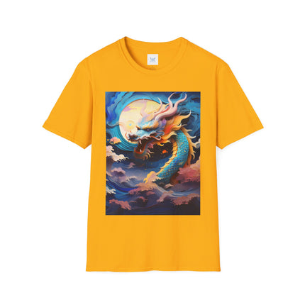 🐉⚡ Dragon of the Tempest Softstyle T-Shirt – Mythic Power & Elemental Majesty