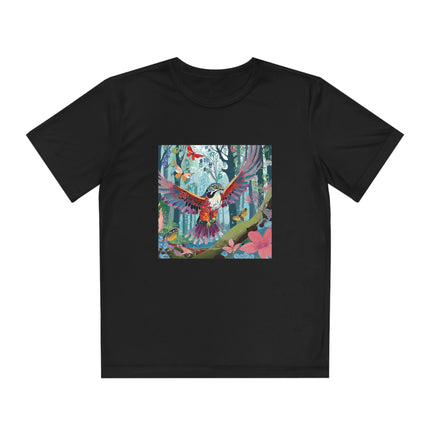 A Colorful Raptor Youth Competitor Tee
