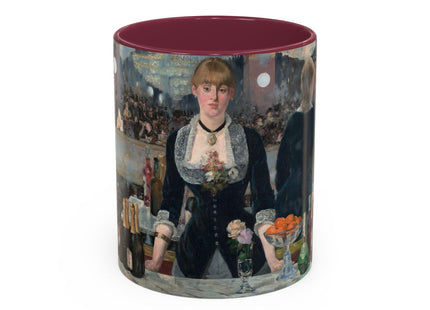 A Bar at the Folies-Bergère by Edouard Manet Colorful Mugs (11oz, 15oz)
