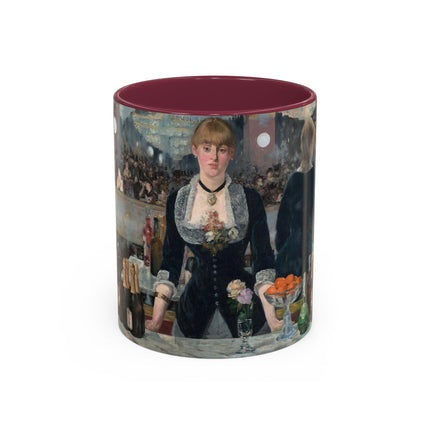 A Bar at the Folies-Bergère by Edouard Manet Colorful Mugs (11oz, 15oz)
