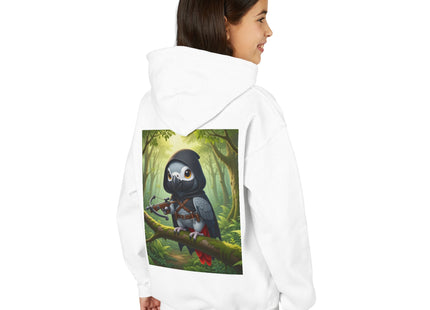 The African Grey Sentinel Youth Heavy Blend Hooded Sweatshirt