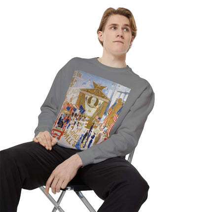 The Cathedrals of Wall Street Unisex Garment-Dyed Sweatshirt