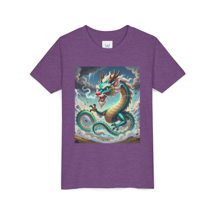 Tibetan Dragon in Battle Youth Short Sleeve Tee