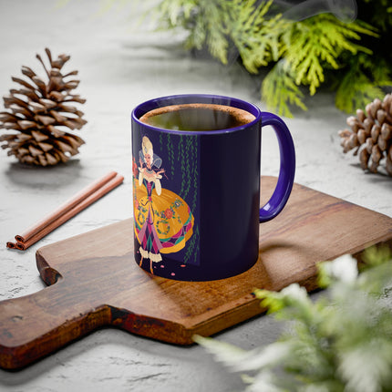 Moonlit Masquerade: The Fairy Queen's Ball Colorful Mug (11oz, 15oz) – Fairy Tale Elegance, Fantasy Charm & Enchanted Style